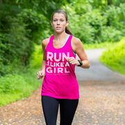 Women's Racerback Performance Tank Top - Run Like A Girl® Road