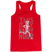 Flowy Racerback Tank Top - This Is My Happy Hour