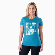 Women's Everyday Runners Tee - Run Now Gobble Later (Bold)