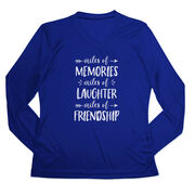 Women's Long Sleeve Tech Tee - Miles of Friendship Mantra