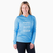 Women's Long Sleeve Tech Tee - Miles of Friendship Mantra