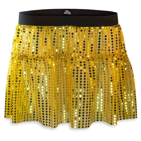 Running Costume Skirt - Gold Glitter Sequined