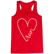 Flowy Racerback Tank Top - Run With Love