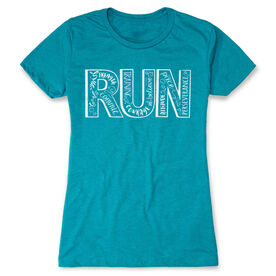 Womens Everyday Runners Tee Run With Inspiration