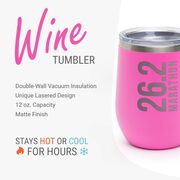 Running Stainless Steel Wine Tumbler - 26.2 Vertical