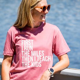 Running Short Sleeve T-Shirt - Then I Teach The Kids