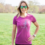 Women's Everyday Runners Tee - Patriotic Runner Girl