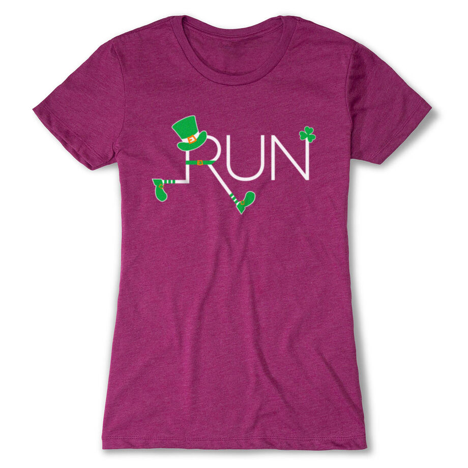 Running Women's Everyday Tee - Let's Run Lucky