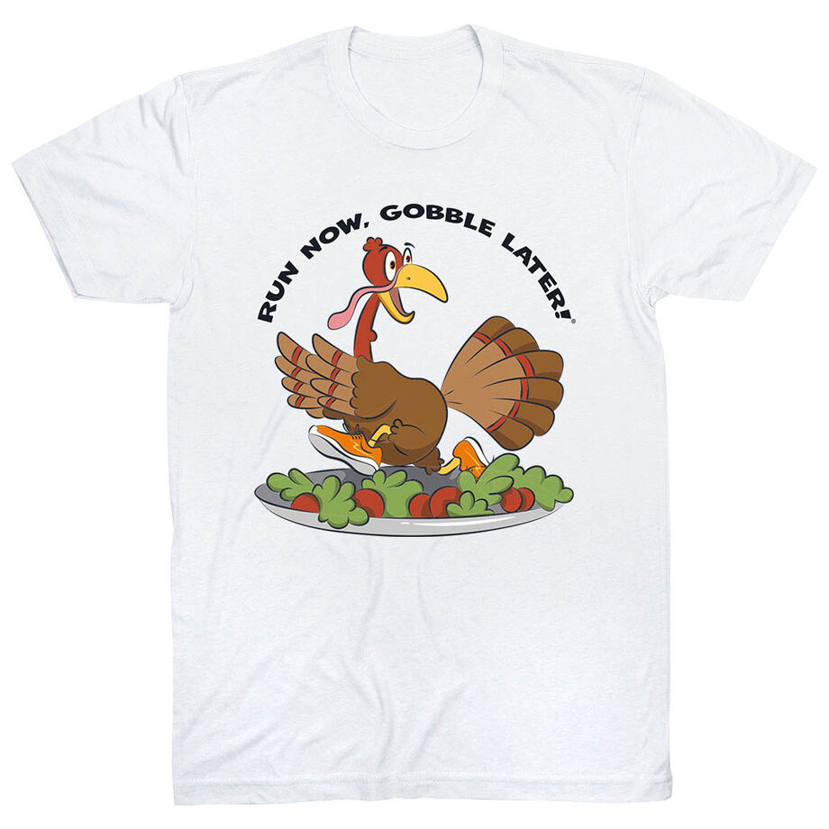 Running Short Sleeve T-Shirt - Run Now Gobble Later®