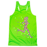 Women's Racerback Performance Tank Top - Summer Runner Girl