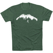 Running Short Sleeve T-Shirt - Trail Runner in the Mountains