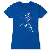 Women's Everyday Runners Tee - Patriotic Runner Girl