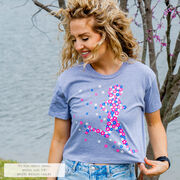 Running Short Sleeve Crop Tee - Summer Runner Girl