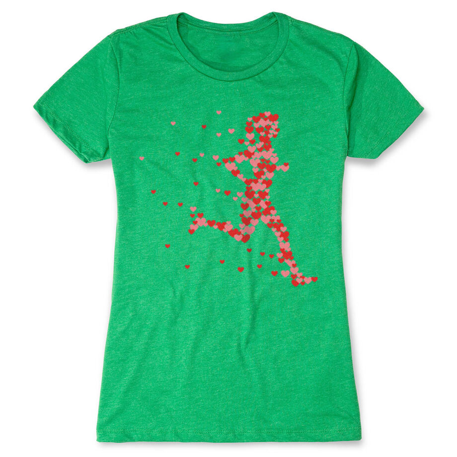 Women's Everyday Runners Tee - Heartfelt Runner Girl