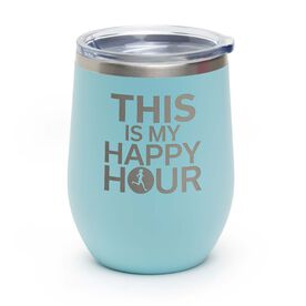 Running Stainless Steel Wine Tumbler - This is My Happy Hour