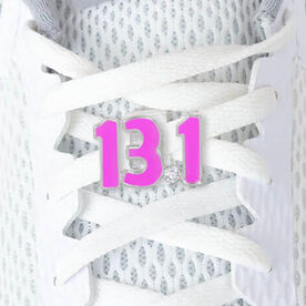 LaceBLING Shoelace Charm - 13.1 Half Marathon (Pink)