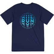 Men's Running Short Sleeve Performance Tee - Eat Sleep Run Repeat