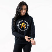 Running Raglan Crew Neck Sweatshirt - Running My Way to a Beautiful Day