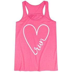 Flowy Racerback Tank Top - Run With Love