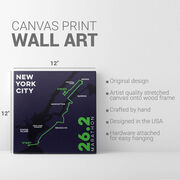Running Canvas Wall Art - NYC Route