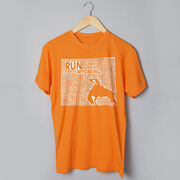 Running Short Sleeve T-Shirt - Wyoming State Runner 