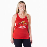 Women's Racerback Performance Tank Top - Run Now Gobble Later Turkey Trot