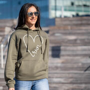 Statement Fleece Hoodie -  Run With Love