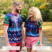 Running Short Sleeve Performance Tee - Christmas Ugly Sweater