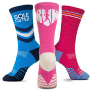 Socrates&reg; Mid-Calf Performance Sock Set - Sole Sister