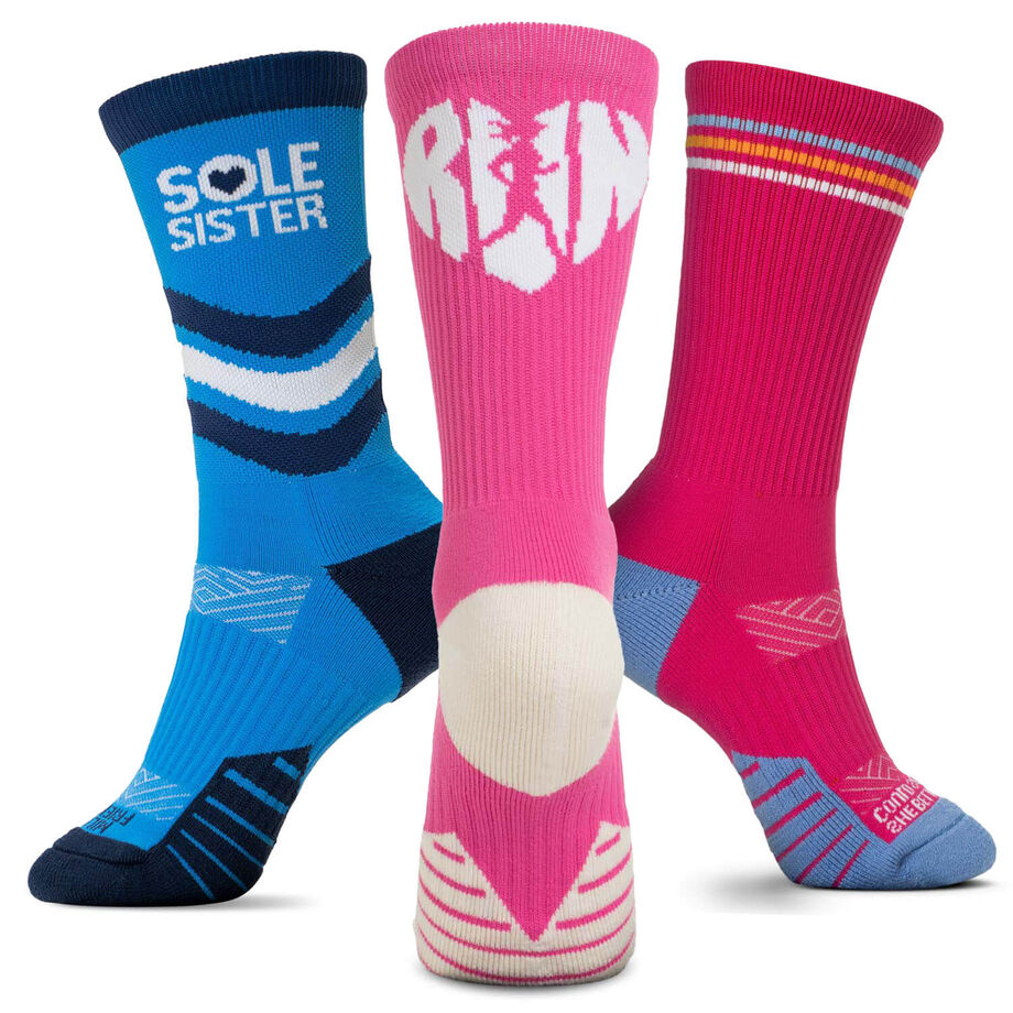 Socrates® Mid-Calf Performance Sock Set - Sole Sister