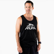 Men's Running Performance Tank Top - Gone For a Run White Logo