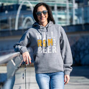 Statement Fleece Hoodie -  Will Run For Beer