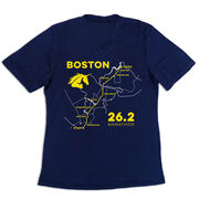 Women's Short Sleeve Tech Tee - Boston Route