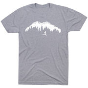 Running Short Sleeve T-Shirt - Trail Runner in the Mountains (Male)