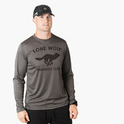 Men's Running Long Sleeve Performance Tee - Lone Wolf Runners Club