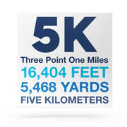 Running Canvas Wall Art - Math Miles 5K