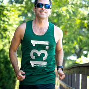 Men's Running Performance Tank Top - 13.1 Half Marathon Vertical