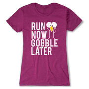 Women's Everyday Runners Tee - Run Now Gobble Later (Bold)