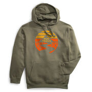 Statement Fleece Hoodie -  Run Trails Sunset