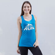 Running Women's Athletic Tank Top - Gone For a Run Logo