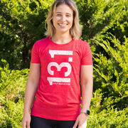 Women's Everyday Runners Tee 13.1 Half Marathon Vertical