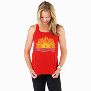 Flowy Racerback Tank Top - Here Comes The Sun