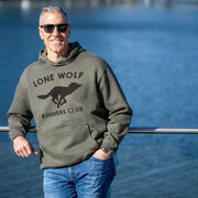 Statement Fleece Hoodie -  Run Club Lone Wolf