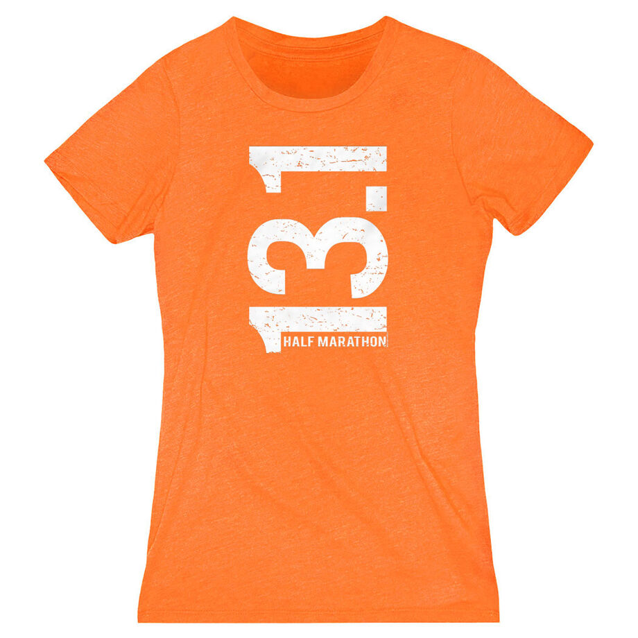 Women's Everyday Runners Tee 13.1 Half Marathon Vertical