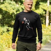 Running Raglan Crew Neck Pullover - Never Stop Running