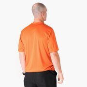 Men's Running Short Sleeve Tech Tee - Trail Runner in the Mountains (Male)