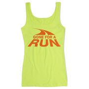 Running Women's Athletic Tank Top - Gone For a Run Logo