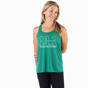 Running Flowy Racerback Tank Top - Half Marathoner 13.1 Miles