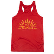 Women's Racerback Performance Tank Top - Live In The RunShine