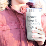 Running 20oz. Double Insulated Tumbler - Peace Love & Runner's High